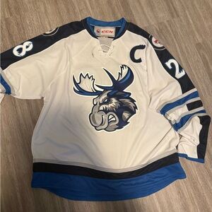 CCM Manitoba Moose Autographed Hockey Jersey